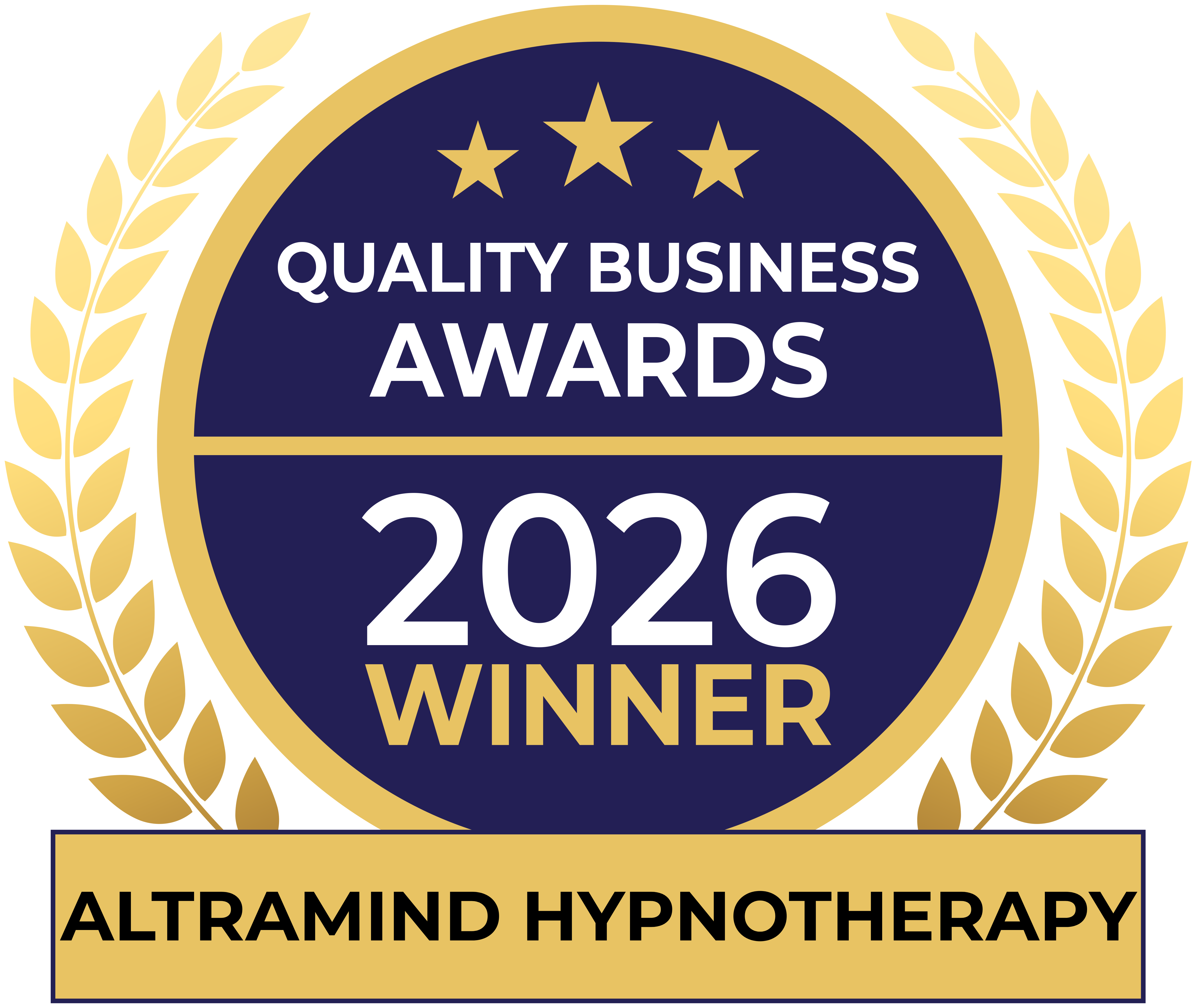 Quality Business Awards 2026 Winner — Altramind Hypnotherapy